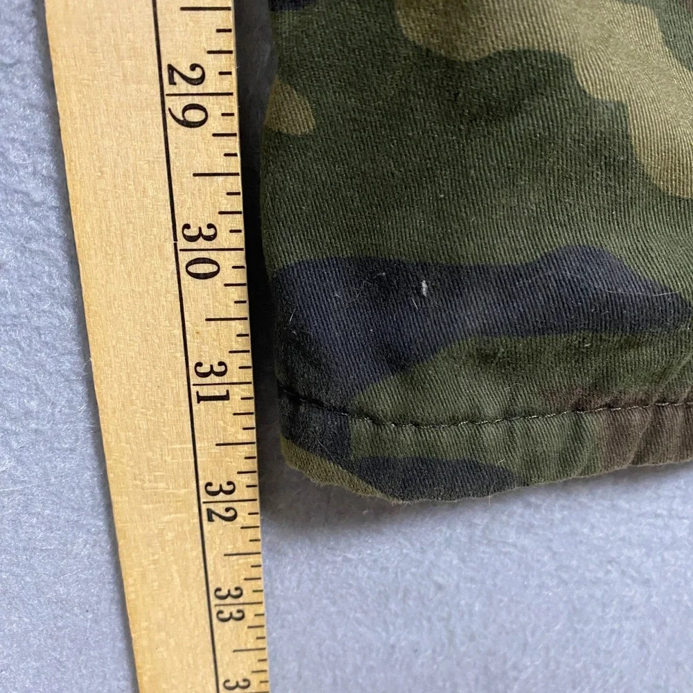 Wrangler Fleece Lined Camo Cargo Pants Mens 30x32 Green Relaxed Fit 112359782
